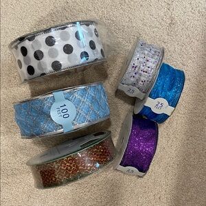 Donner & Blitzen Holiday Ribbon Set